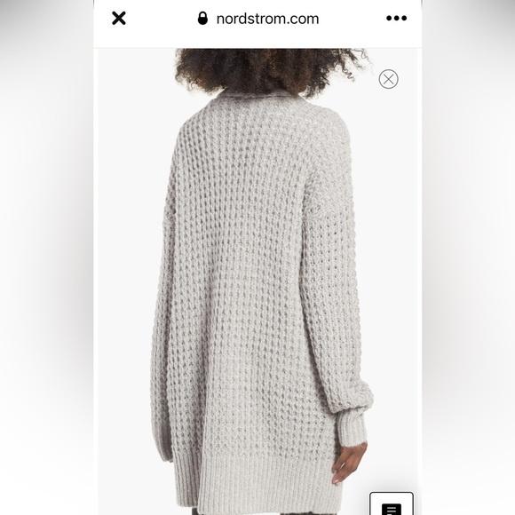 Leith Waffle Knit Cardigan - Picture 3 of 6